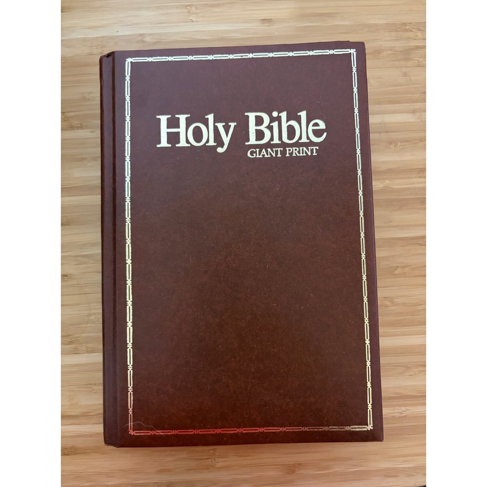 Regency KJV Holy Bible Giant Print Red Letter Reference Concordance Brown 882BR
